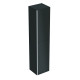 500.619.16.1 Geberit Acanto Высокий шкаф с двумя дверцами: корпус: лакированый матовый/ черный, фасад: черное стекло