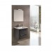 C0072913 KLEA Комплект мебели: тумба+раковина+зеркало 80см, серый глянцевый
