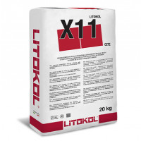Клей цементний Litokol X11 покращений, 20 кг (X110020), Сірий