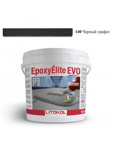 Затирка Litokol Epoxyelite EVO епоксидна для всіх видів плитки і затирки швів, 10 кг (EEEVONGR0010), C.140 Чорний Графіт