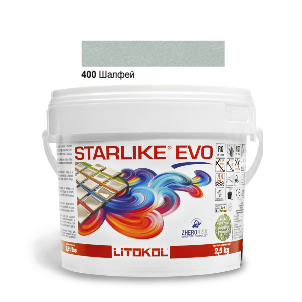 Затирочная смесь Litokol Starlike EVO STEVOVSL02.5 400 Шалфей 2,5 кг