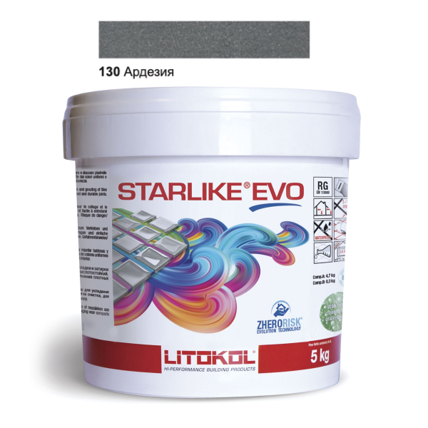 Затирочная смесь Litokol Starlike EVO STEVOGRD0005 130 Ардезия 5 кг