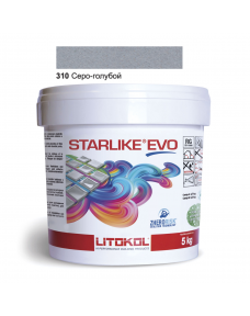 Затирочная смесь Litokol Starlike EVO STEVOAPL0005 310 Серо-голубой 5 кг