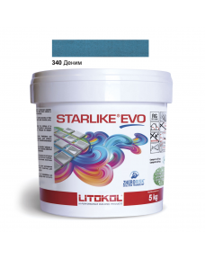 Затирочная смесь Litokol Starlike EVO STEVOBDN0005 340 Деним 5 кг
