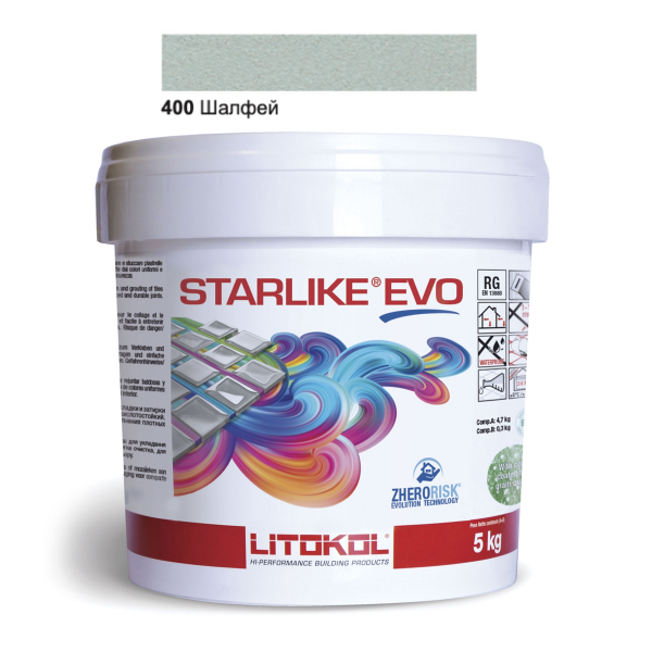 Затирочная смесь Litokol Starlike EVO STEVOVSL0005 400 Шалфей 5 кг