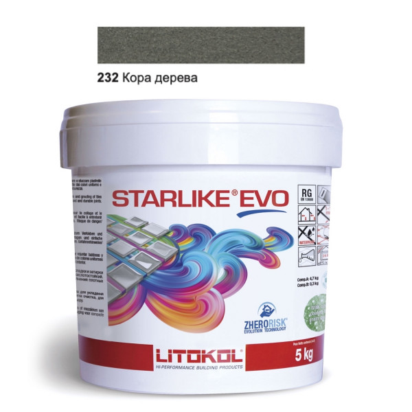 Затирочная смесь Litokol Starlike EVO STEVOCUO0005 232 Кора Дерева 5 кг