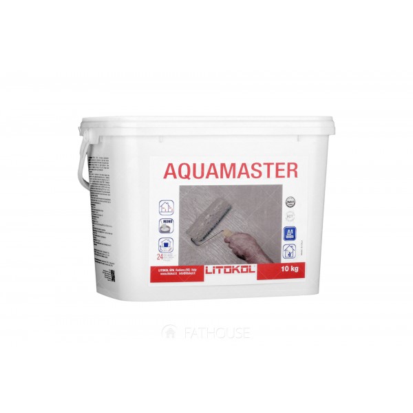 Гідроізоляція Litokol Aquamaster еластична, 10 кг (AQM0010), Без кольору
