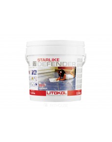 Затирка Litokol Starlike Defender антибактеріальна епоксидна, 2.5 кг (DFNGFN02.5), C.280 Сірий