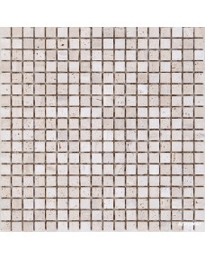 Мозаика Mozaico de LUX K-MOS TRAVERTINO T.U. BIANCO