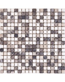 Мозаїка Mozaico de LUX K-MOS TRAVERTINO MIX EMPERADOR (15X15)
