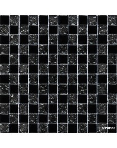 Мозаика Grand Kerama 2119 Шахматка черный-черный колотый
