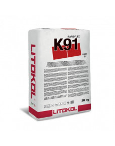 Клей цементний для всіх типів плитки Litokol RAPIDFLEX K91 (K91G0020) Сірий