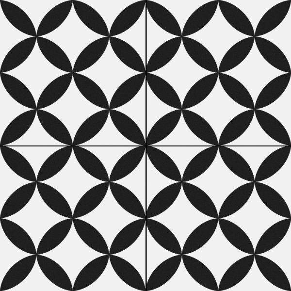 Плитка ALMERA CERAMICA (SPAIN) Pre. Circle 450x450x8 білий