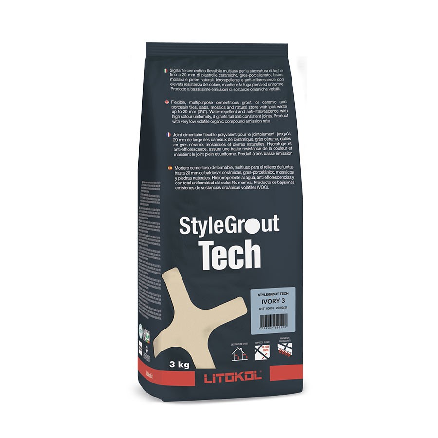 Затирка на цементній основі Stylegrout Tech Grey 3 SGTCHGRY30063 3 кг